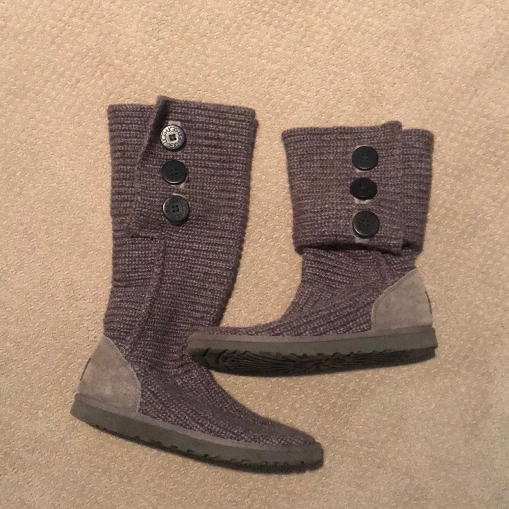 grey knit uggs